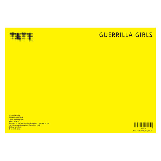 Guerrilla Girls History of Wealth & Power shelf print